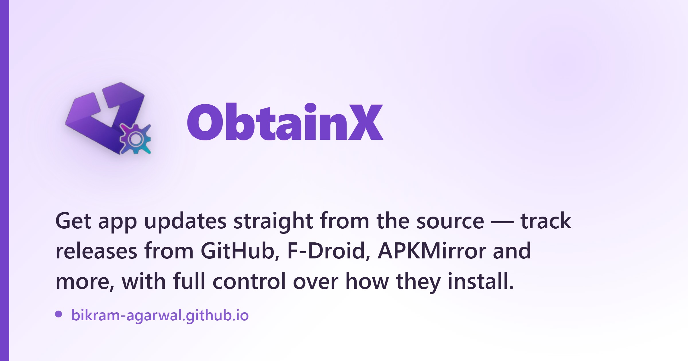 ObtainX — Android App Update Manager
